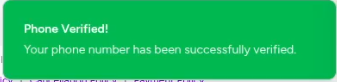 Phone Verified badge displayed in the test account UI after the manipulated verification flow