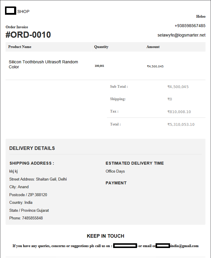 Invoice print page returned after changing only the sequential identifier from INV-016 to INV-017 within the same authenticated session